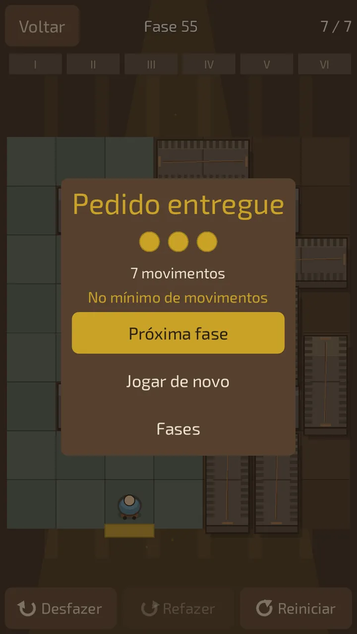 Tela do Stackward